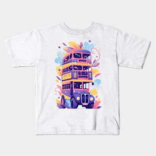 Triple Decker Bus - Colorful - Fantasy Kids T-Shirt